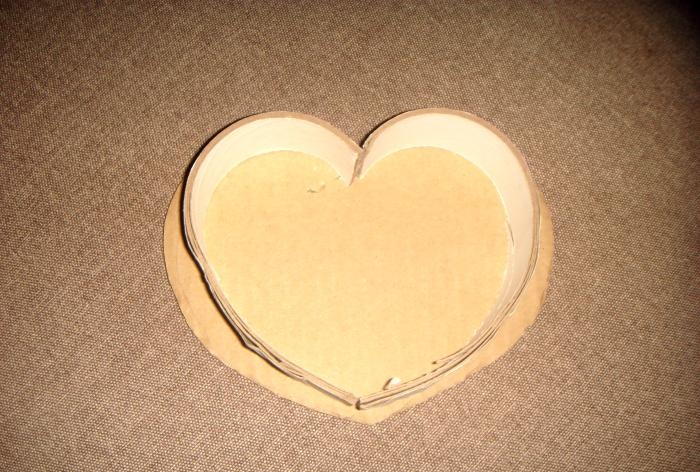 Boîte en forme de cœur