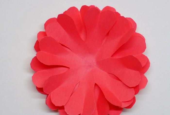 Lush flower made of circles