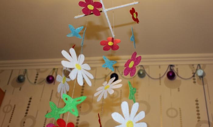 DIY felt mobile