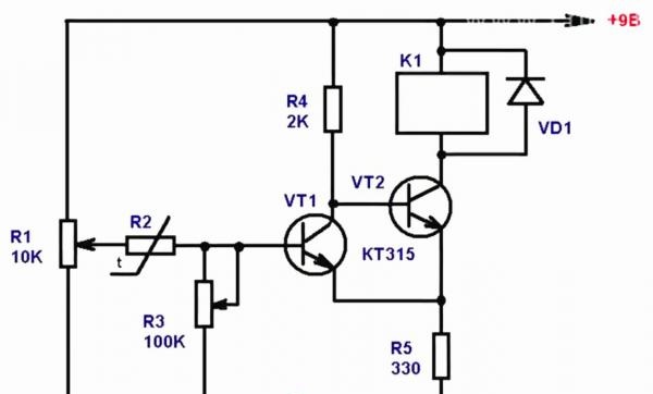 thermal relay circuit