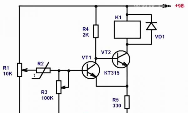 circuit de relee termice