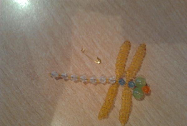 Dragonfly perle broche