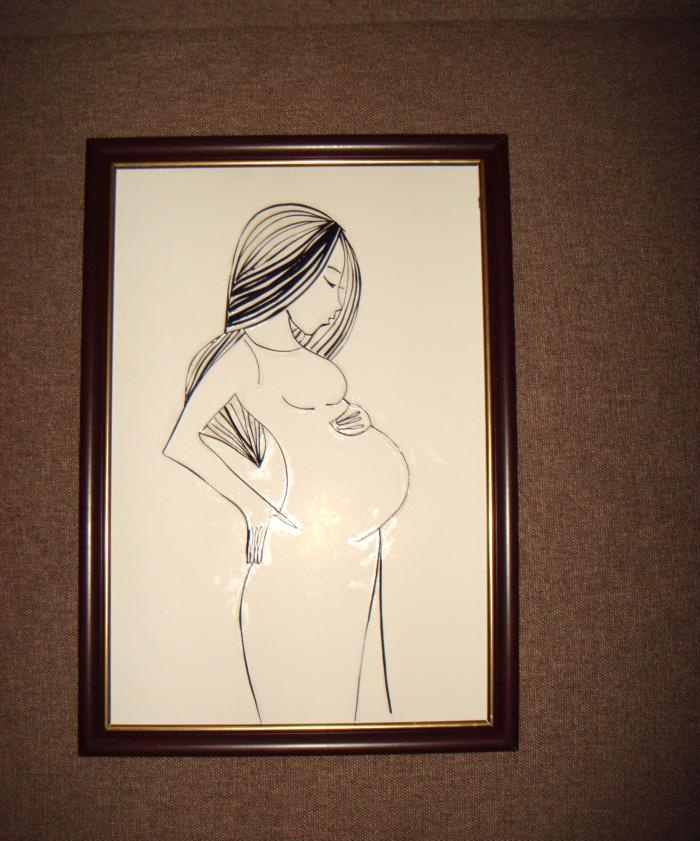 pintura embarazada