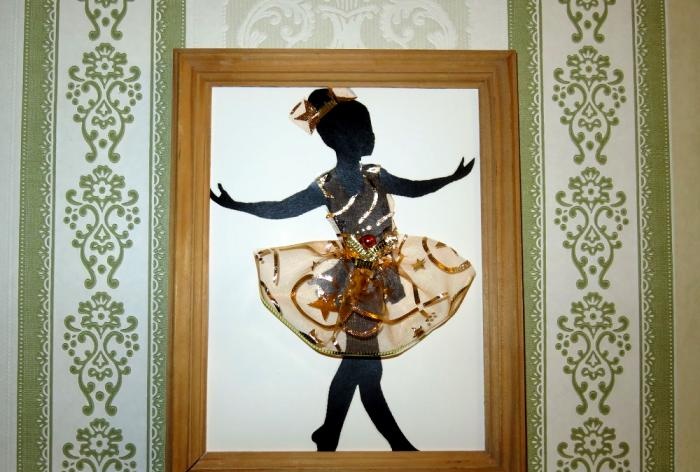 Panelmålning Liten ballerina
