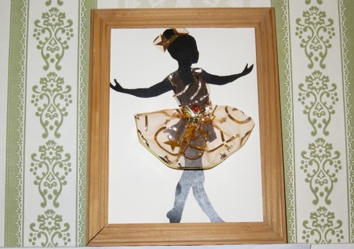 Panel painting Little ballerina