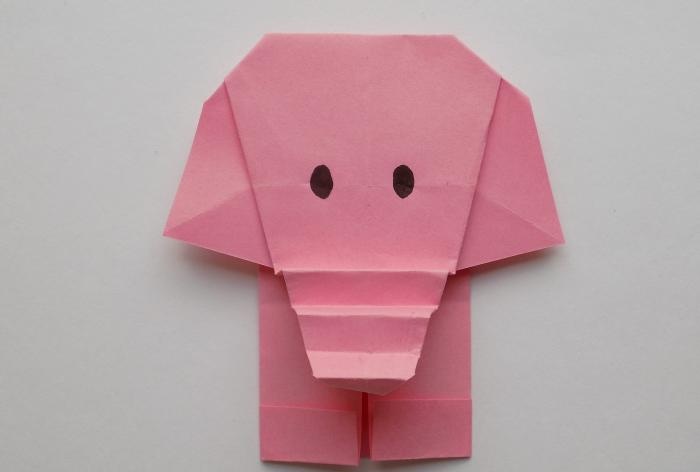 How to make an elephant using origami technique