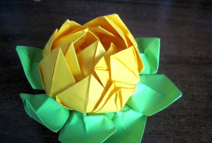 nénuphar en origami