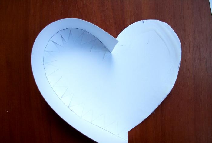 DIY krabice ve tvaru srdce