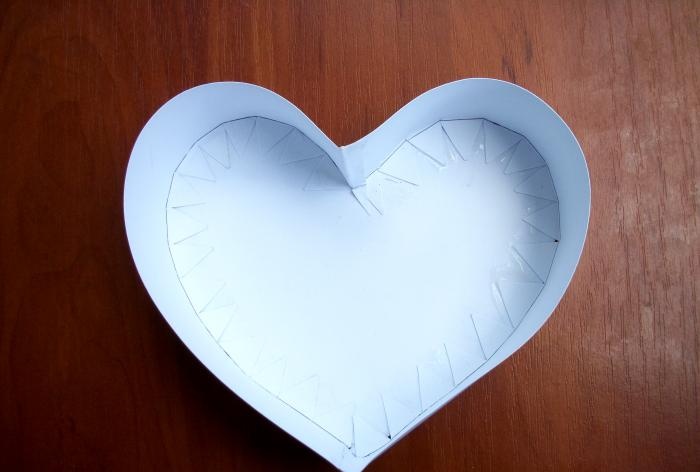 DIY krabice ve tvaru srdce