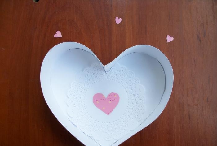 DIY heart-shaped box