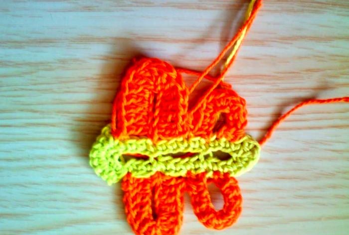 knitting decorations for summer hat