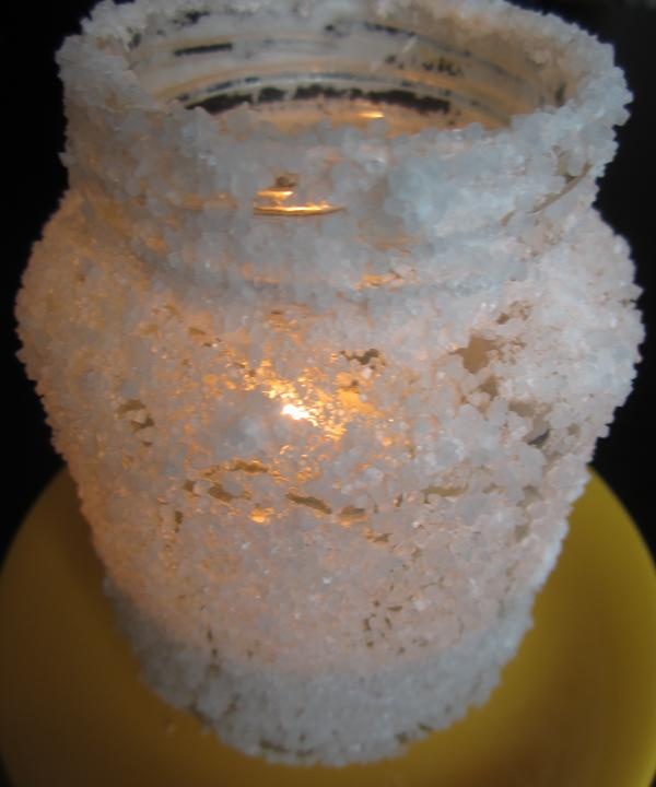 sea ​​salt candle holder