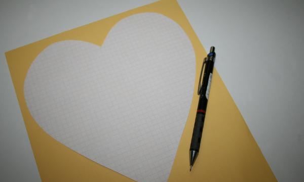 make a heart shaped pattern