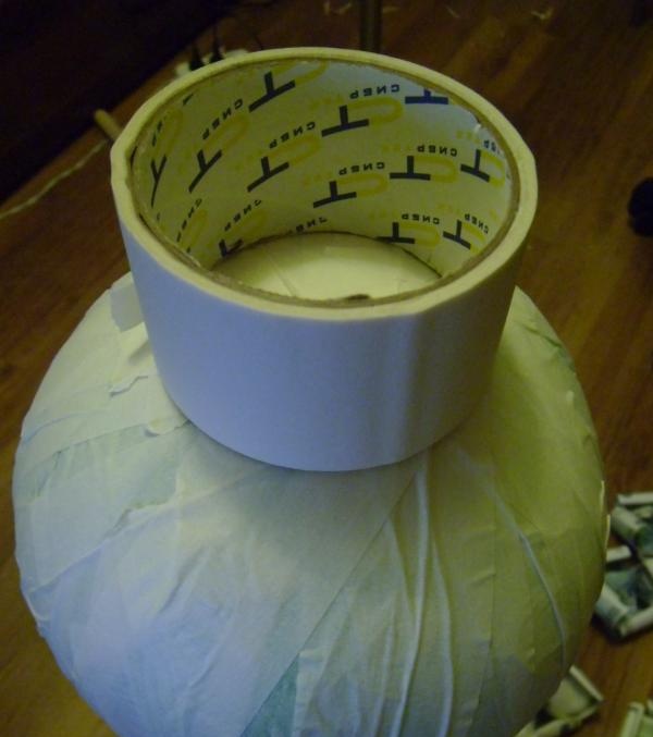 wrap with masking tape