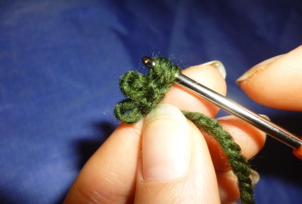tricoter une boucle d'air