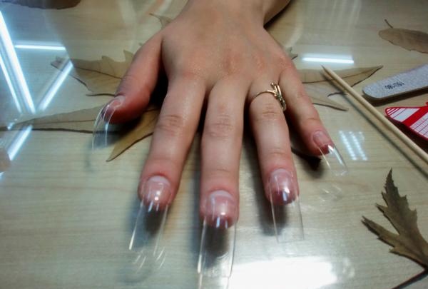 Acrylic nail extensions