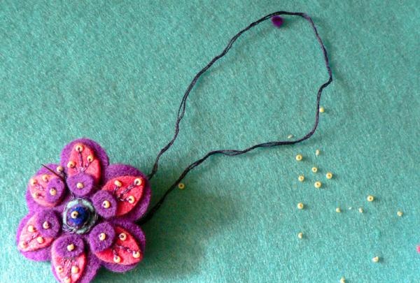 Felt brooch