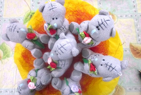 bouquet of soft toys