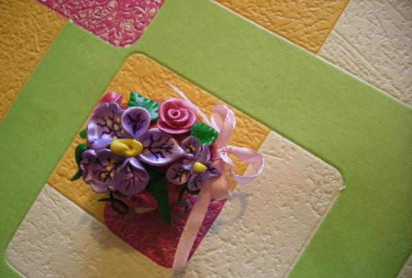 Macizo de flores de Pascua 3D