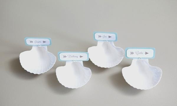 seashell place cards