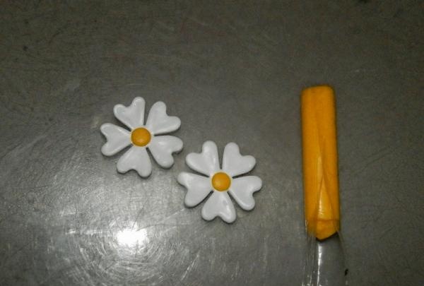 piece of yellow polymer clay