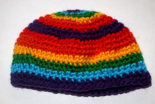 Crochet baby doll hat