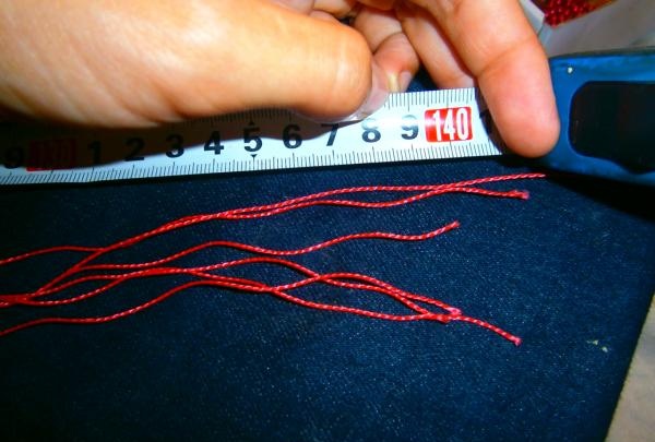 bracelet en macramé avec perles