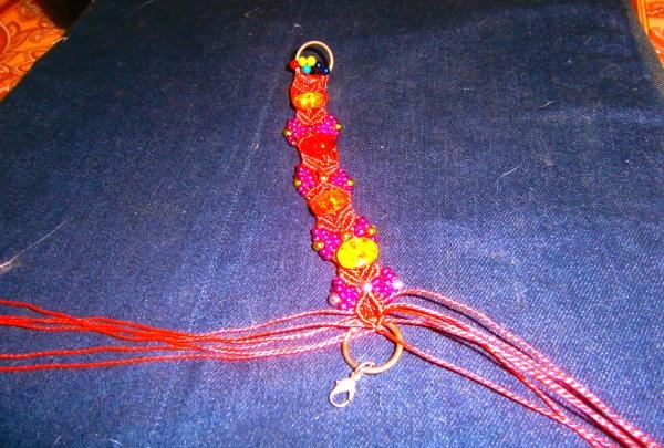 macrame bracelet with beads