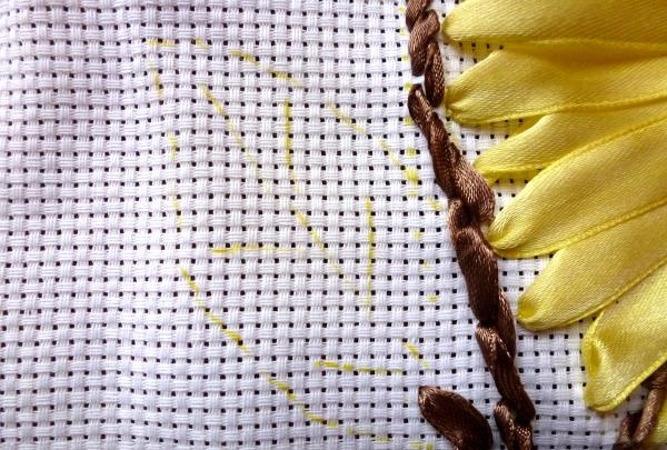 embroider the stems