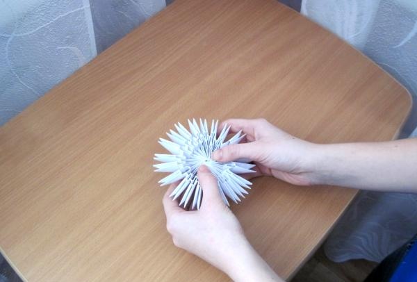 Origami modular Coelho alegre