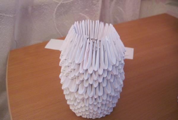 Modular origami Cheerful bunny