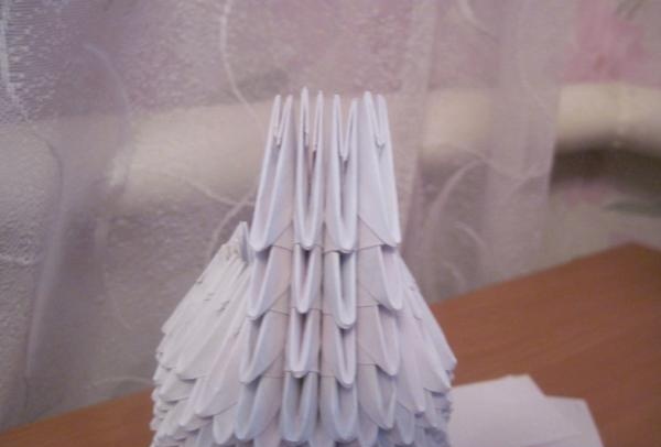 Origami modular Iepuraș vesel