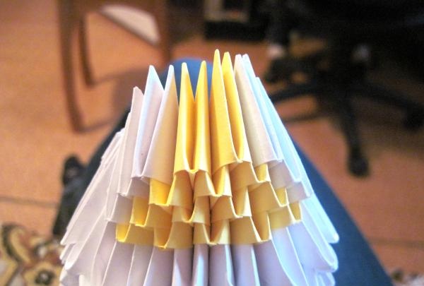 Modulär origami katt