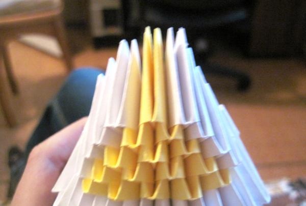 Modulær origami katt