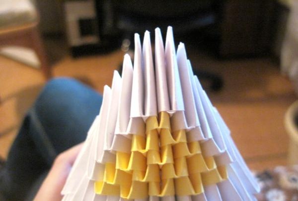 Modulär origami katt