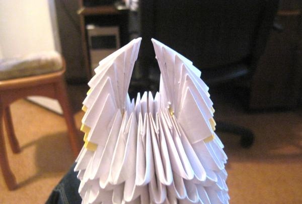 Chat origami modulable