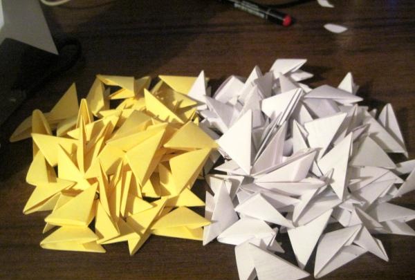 Modüler origami kedi