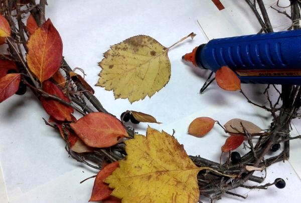 Couronne d'automne décorative