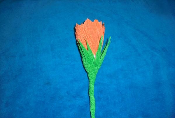 Flor de lótus de papel ondulado