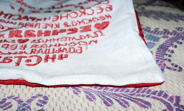 cushion with embroidery