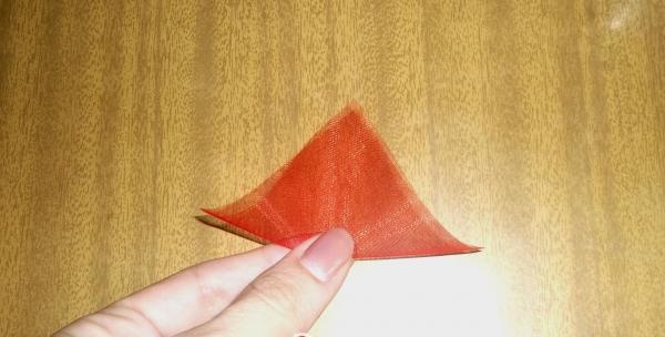 haciendo triángulos esponjosos
