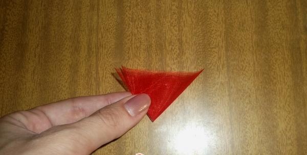 haciendo triángulos esponjosos