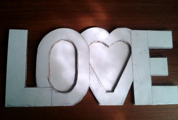 cut out LOVE