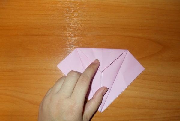 Vtipný origami slimák