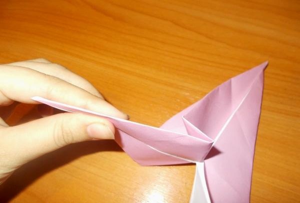 Nakakatawang origami snail