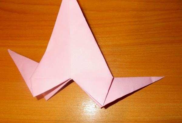 Vtipný origami slimák