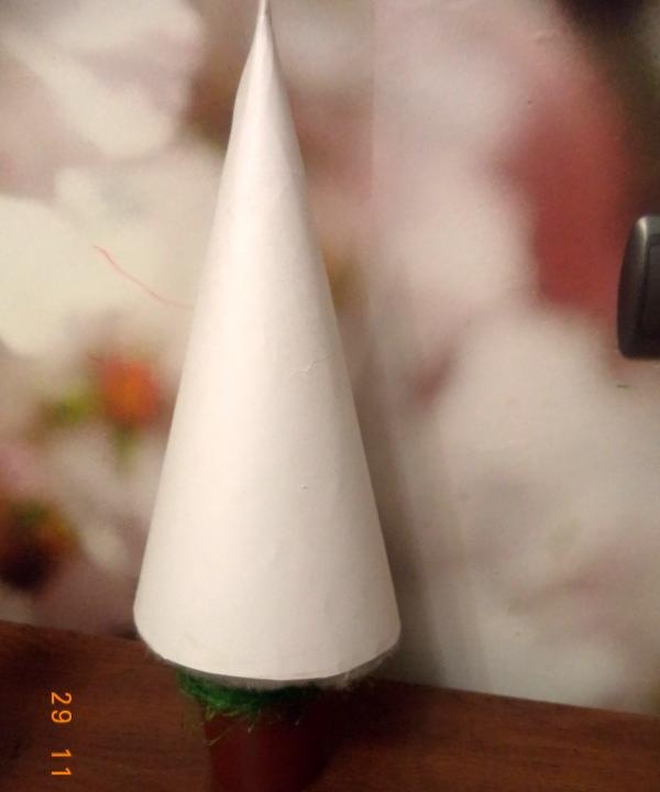 Making a cone out of paper