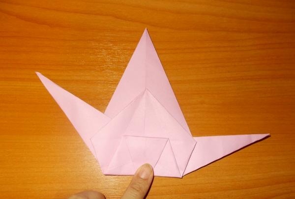 Nakakatawang origami snail