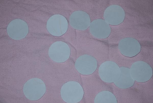 cercles de papier ou de tissu