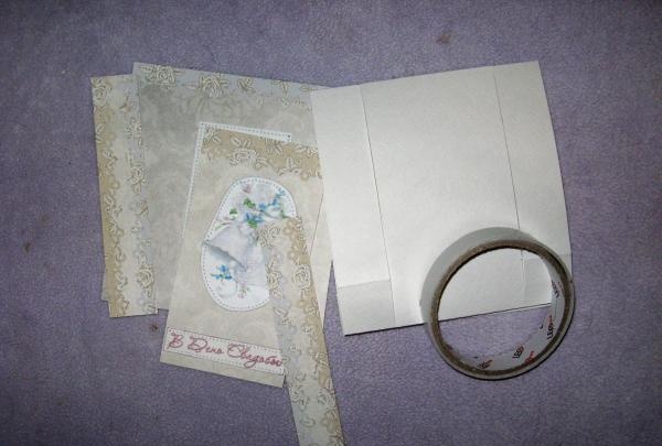 Fold out wedding card